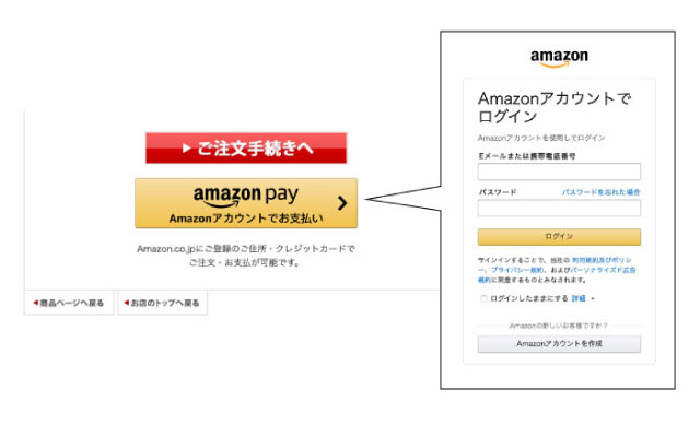 Amazon Pay（手数料無料）